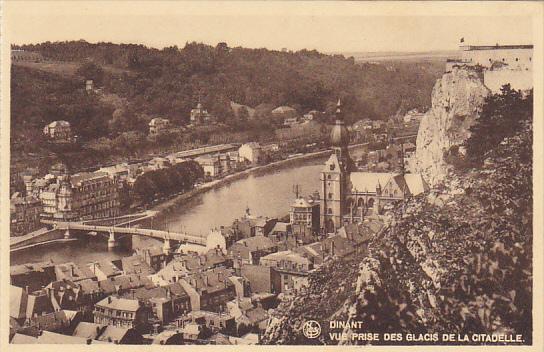 Belgium Dinant Vue prise des glacis de la Citadelle