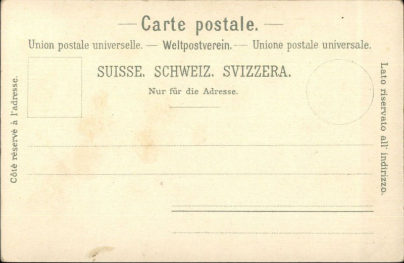 Gruss Aus Den Bergen Mountain Climbing Climbers c1900 Postcard