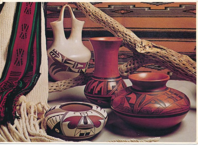 Hopi Indian Pottery AZ, Arizona - Wedding Belt - Butteryfly Bowl - Wdding Vase