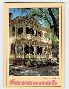 Postcard Gingerbread House Savannah Georgia USA