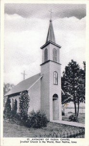 Postcard St Anthony Padua Chapel Iowa