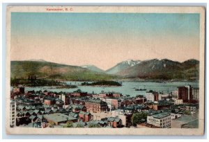 c1930's Bird's Eye View Shell Gasoline Vancouver B.C Canada Vintage Postcard