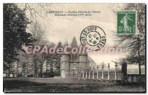 Postcard Old Carrouges Pavillon D'Entree Du Chateau