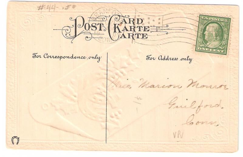 Post Card 1909 Connecticut