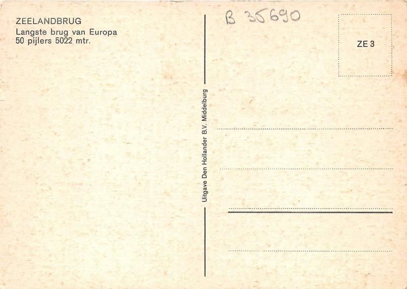 B35690 Zeelandbrug Langste brug van Europa netherlands