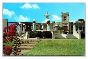 Fountain on the Plaza Paris Texas TX UNP Chrome Postcard R11