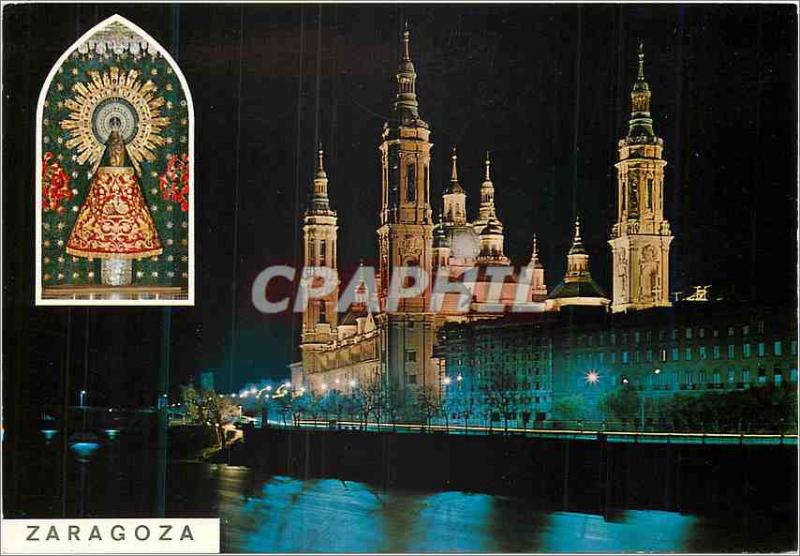 Postcard Modern Zaragoza Image Temple of Our Lady of El Pilar