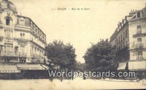 Rue de la Gare Dijon, France, Carte, Unused 