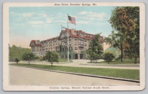 Elms Hotel National Health Resort~Street View~Excelsior Springs MO~Vintage PC