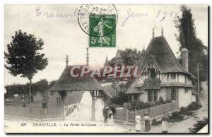 Old Postcard Deauville hillside farm