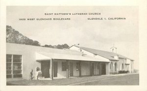 Postcard California Glendale St. Matthews Lutheran Church Spalding 23-5929