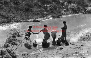 Ethiopia, Addis Ababa, RPPC, Modjo River, Women Washing Clothes, Photo