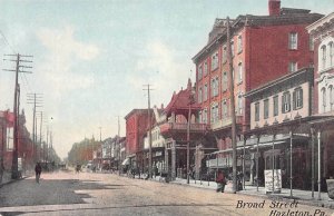 Broad Street, Hazleton, Pennsylvania, Early Postcard, Unused