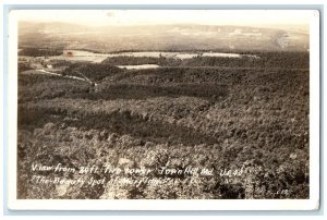 1935 View From 80th Fire Town Hill Maryland MD RPPC Photo Vintage Postcard