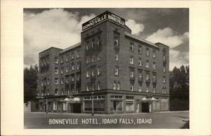 Idaho Falls ID Bonneville Hotel Postcard