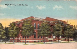 J61/ Valdosta Georgia Postcard c1910 High School Building  166