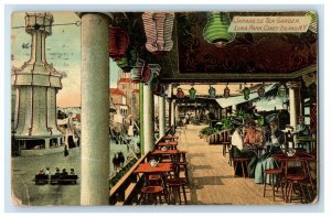 1911 Japanese Tea Garden Luna Park Coney Island New York NY Posted Postcard 