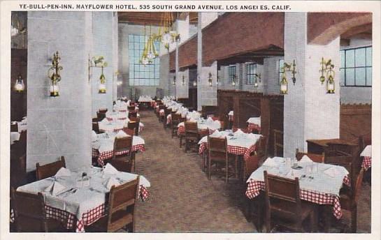 California Los Angeles Ye Bull Pen Inn Mayflower Hotel 535 South Grand Avenue