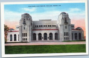 postcard Dallas Texas - Fair Park Auditorium