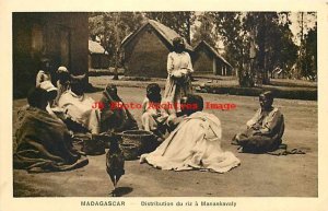 Madagascar, Manankavaly, Distributing Rice to Natives