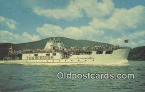 MV Ticonderoga On Lake George, New York, NY USA Steam Ship 1968 light wear, p...