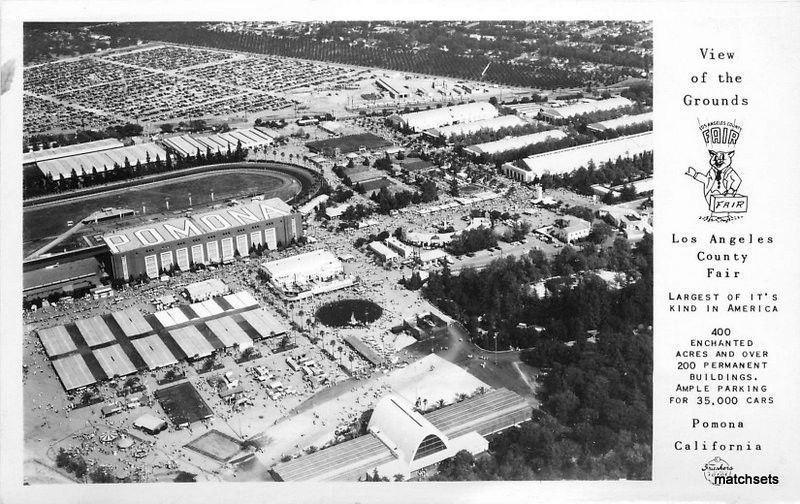 1940s Los Angeles California Grounds County Fair Birdseye Frasher RPPC 8832