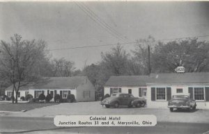 MARYSVILLE, Ohio OH ~ Roadside COLONIAL MOTEL c1950s Union County Postcard