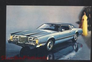 1973 FORD THUNDERBIRD VINTAGE CAR DEALER ADVERTISING POSTCARD