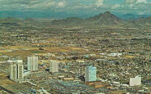 USA North Central High Rise Complex Phoenix Arizona Chrome Postcard 08.11