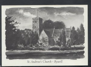 Northumberland Postcard - St Andrew's Church, Bywell   T9342