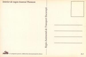 Romania Bucharest / Bucuresti transportation Thompson tramway interior