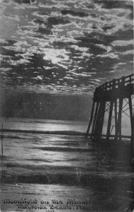 Florida Daytona Beach Moonlight Atlantic #11958 1911 Postcard 22-7277