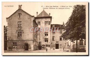 Old Postcard Aix les Bains The Hotel de Ville