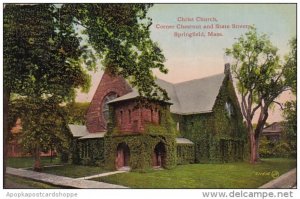 Massachusetts Springfield Christ Church Corner Chestnut And State Streets 1912