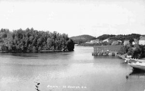 St George Basin New Brunswick Canada RPPC Real Photo Velox postcard