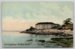 Fort Scammel Portland Harbor ME Maine Postcard Y22