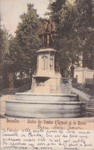 Belgium Brussels Statue des Comtes d'Egmont et de Hornes