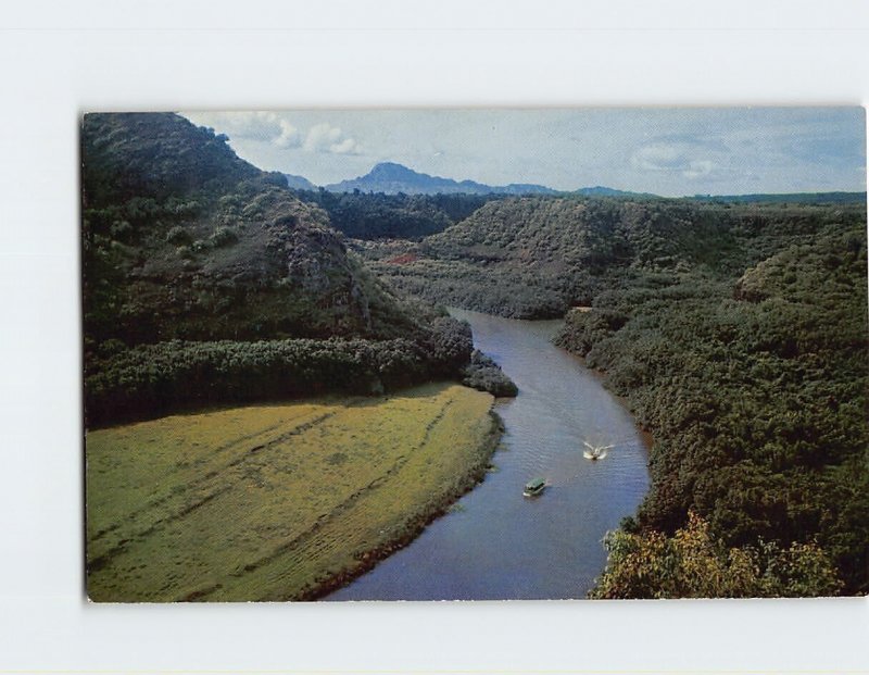 Postcard Wailua River, Kauai, Hawaii