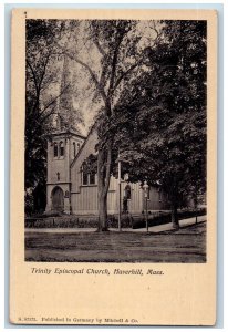 Haverhill Massachusetts MA Postcard Trinity Episcopal Church c1905 Antique