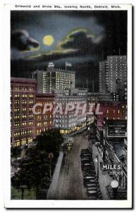 Old Postcard Griswold and State Looking North Detroit Mich