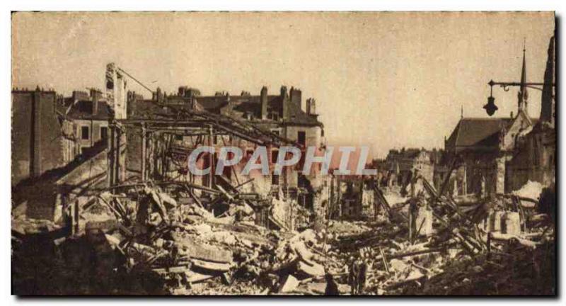 CPM Militaria Nantes after bombing The Calvary road to the Good Shepherd Square