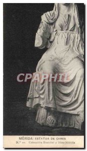 Postcard Old Merida Estatua Ceres