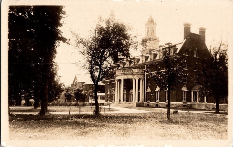 RPPC Ames Hall, Green Mountain College Poultney VT Vintage Postcard P66