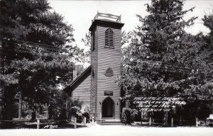 Postcard RPPC Little Brown Church in Vale Nashua Iowa IA