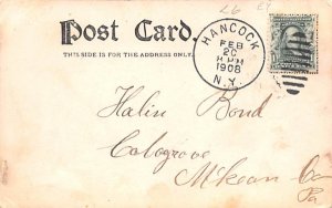 View of Hancock New York Postcard