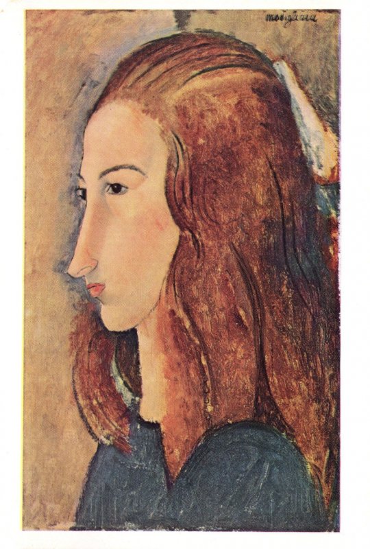 Modigliani Madame Mme Yale University Painting Postcard