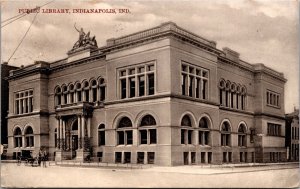 Postcard Public Library in Indianapolis, Indiana~3143