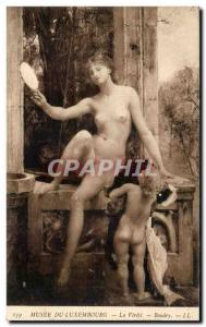 Old Postcard Musee Du Luxembourg The Truth Baudry Erotic Nude Woman