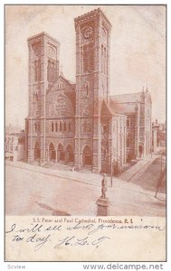 Street view, S.S. Peter and Paul Cathedral,   Providence,  Rhode Island,   PU...