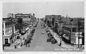 J80/ Moose Jaw Sask. Canada RPPC Postcard c1940s Main Street Stores 14